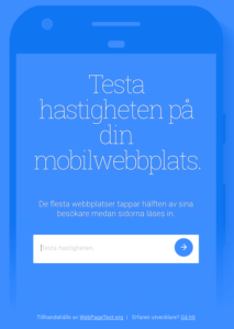 Pagespeed - testa laddningshastigheten på din webbplats