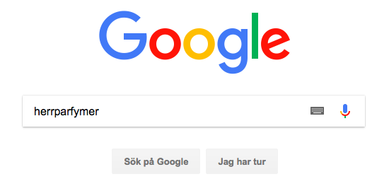 Google sökning