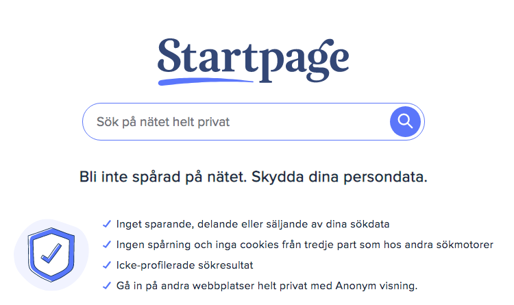 Startpage sökmotor