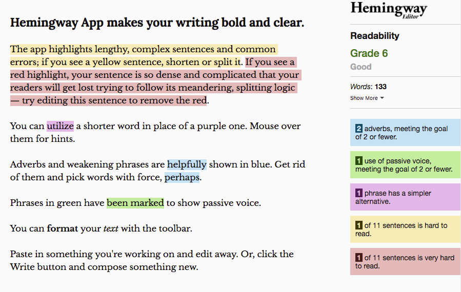 Hemingway Editor