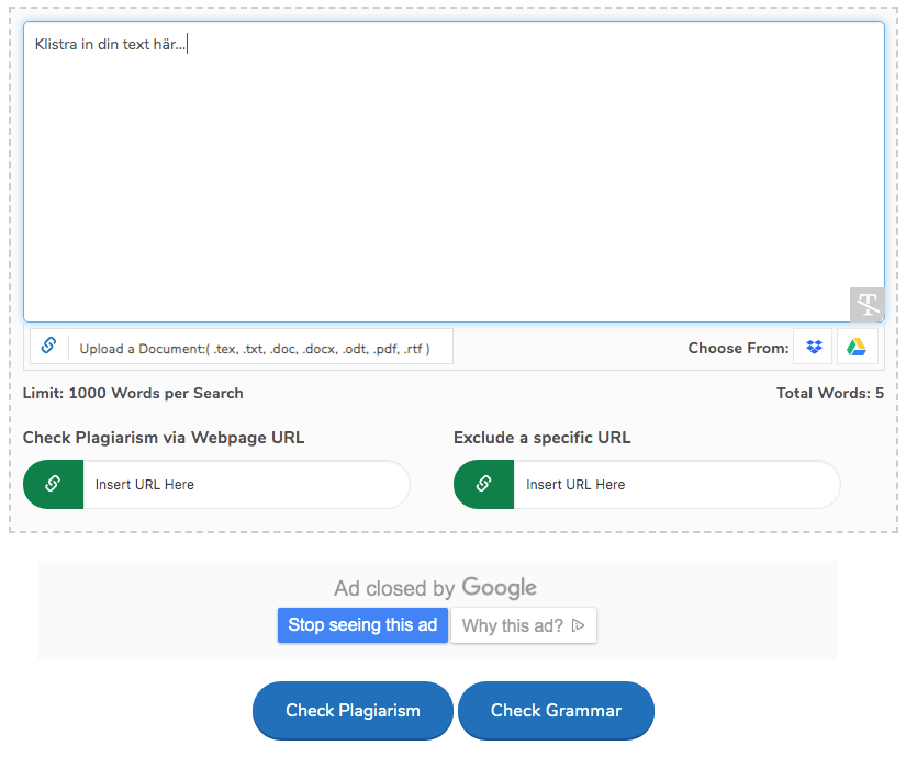 Plagiarism Checker